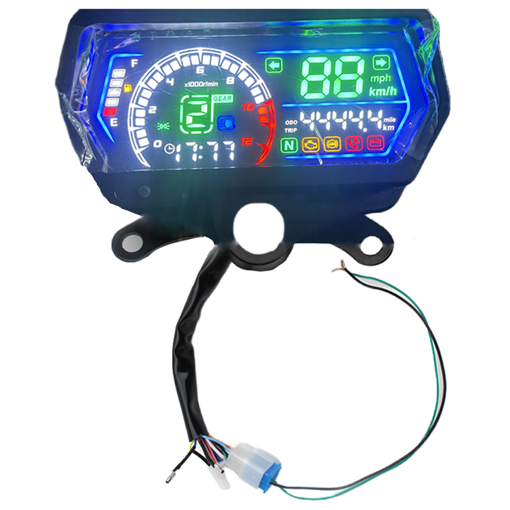 LED Dashboard Meter for CD 70 / 125 Motorcycle Plastic Material