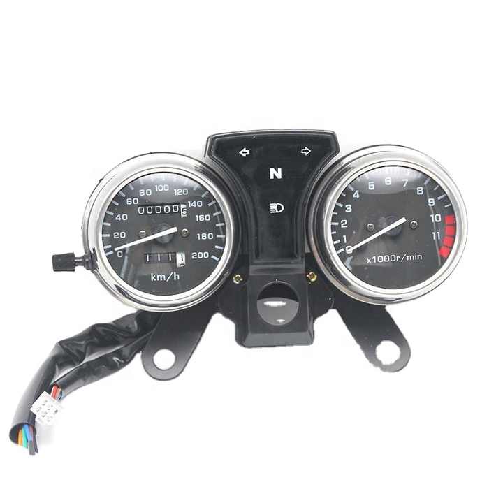 Motorcycle Tachometer Speedometer for CG-125, 150 CD-70 1-2 Cables Tacho Speed Meter Clock Assy