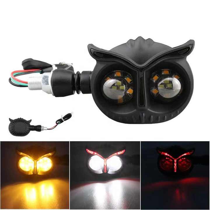 Owl Style Motorcycle Indicators 2PCS